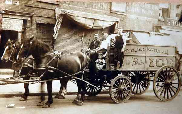 pop brodsky driving his ice wagon